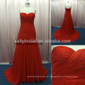 Rote und weiße Brautkleider Chiffon lange Kleid für besondere Tag Cocktailkleid lange Chiffon Abendkleider